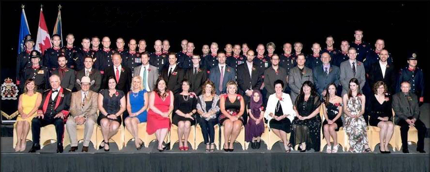 Picture of AARC staff and Calgary Police Service members at Police Chief's Award Gala