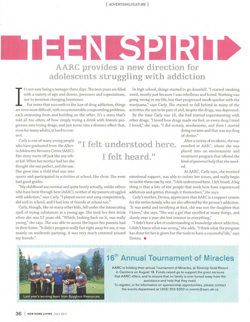 New Home Living Article